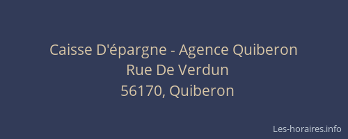 Caisse D'épargne - Agence Quiberon