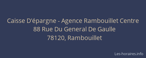 Caisse D'épargne - Agence Rambouillet Centre