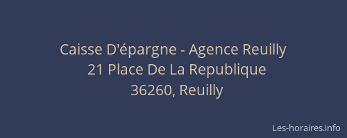 Caisse D'&eacute;pargne - Agence Reuilly