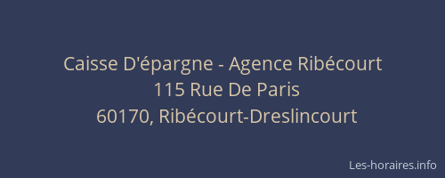 Caisse D'épargne - Agence Ribécourt