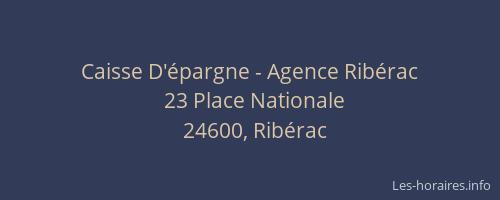 Caisse D'épargne - Agence Ribérac