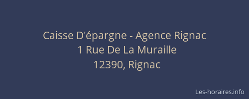 Caisse D'épargne - Agence Rignac
