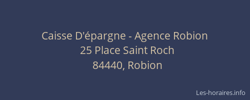 Caisse D'épargne - Agence Robion