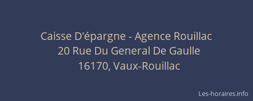 Caisse D'épargne - Agence Rouillac