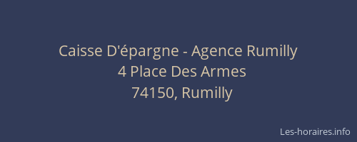 Caisse D'épargne - Agence Rumilly