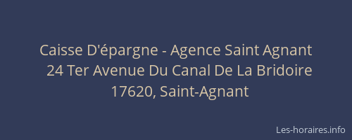 Caisse D'épargne - Agence Saint Agnant