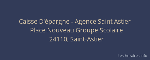 Caisse D'épargne - Agence Saint Astier