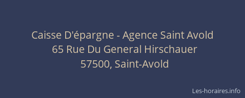 Caisse D'&eacute;pargne - Agence Saint Avold