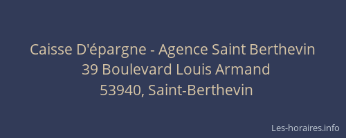 Caisse D'épargne - Agence Saint Berthevin