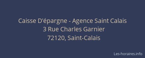 Caisse D'épargne - Agence Saint Calais