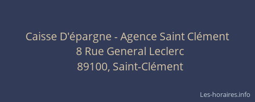 Caisse D'épargne - Agence Saint Clément