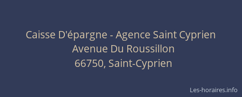 Caisse D'épargne - Agence Saint Cyprien