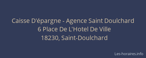 Caisse D'épargne - Agence Saint Doulchard