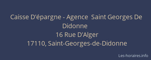 Caisse D'épargne - Agence  Saint Georges De Didonne