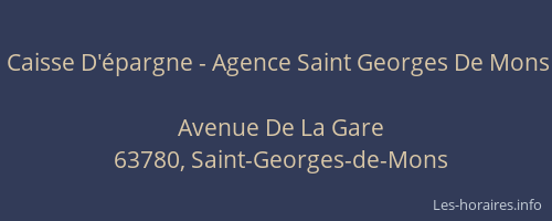 Caisse D'épargne - Agence Saint Georges De Mons