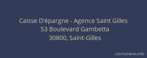Caisse D'épargne - Agence Saint Gilles