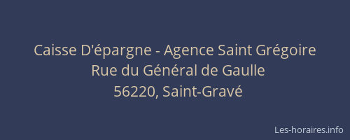 Caisse D'épargne - Agence Saint Grégoire