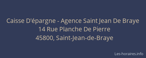 Caisse D'épargne - Agence Saint Jean De Braye