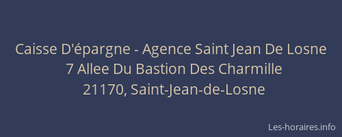 Caisse D'épargne - Agence Saint Jean De Losne
