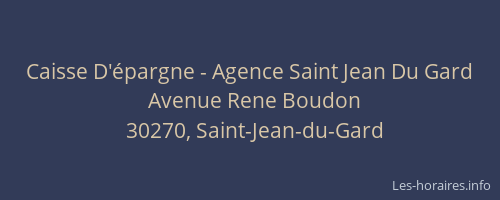 Caisse D'épargne - Agence Saint Jean Du Gard