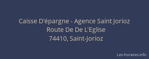 Caisse D'épargne - Agence Saint Jorioz