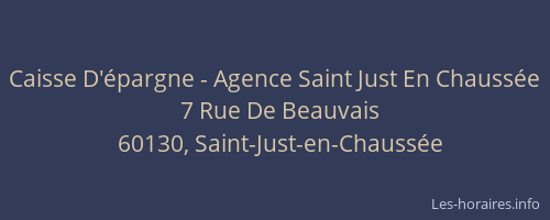 Caisse D'épargne - Agence Saint Just En Chaussée
