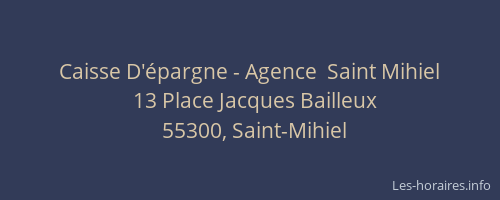 Caisse D'épargne - Agence  Saint Mihiel