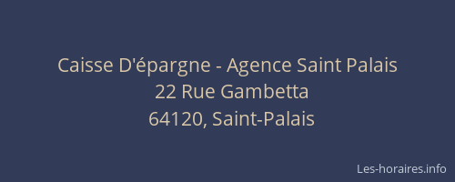 Caisse D'épargne - Agence Saint Palais