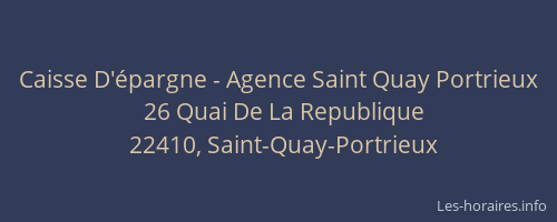 Caisse D'épargne - Agence Saint Quay Portrieux
