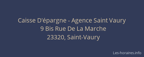 Caisse D'épargne - Agence Saint Vaury