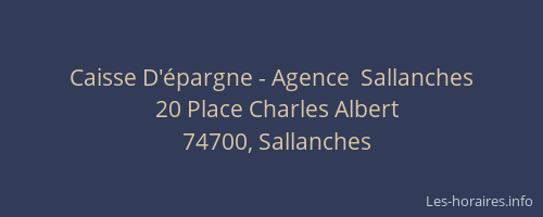 Caisse D'épargne - Agence  Sallanches