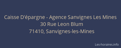 Caisse D'épargne - Agence Sanvignes Les Mines