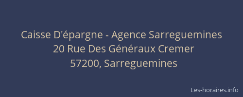 Caisse D'épargne - Agence Sarreguemines