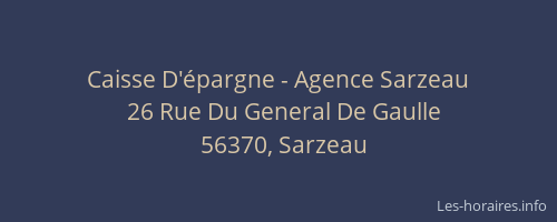 Caisse D'épargne - Agence Sarzeau