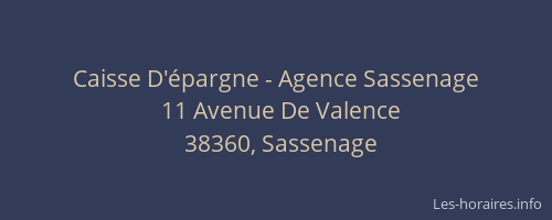 Caisse D'épargne - Agence Sassenage