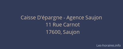 Caisse D'&eacute;pargne - Agence Saujon