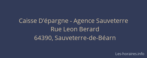 Caisse D'épargne - Agence Sauveterre