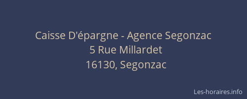 Caisse D'épargne - Agence Segonzac