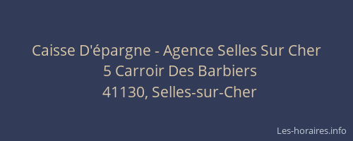 Caisse D'épargne - Agence Selles Sur Cher