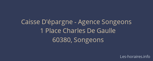 Caisse D'épargne - Agence Songeons