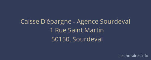 Caisse D'épargne - Agence Sourdeval