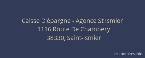 Caisse D'épargne - Agence St Ismier