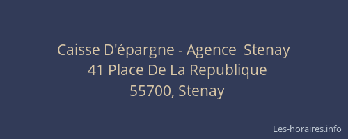 Caisse D'épargne - Agence  Stenay