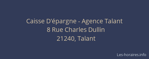 Caisse D'épargne - Agence Talant