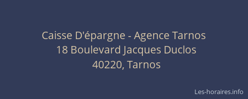 Caisse D'épargne - Agence Tarnos