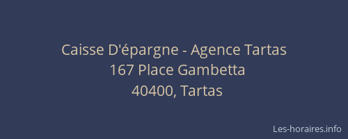 Caisse D'épargne - Agence Tartas