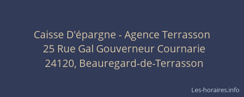 Caisse D'épargne - Agence Terrasson