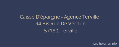Caisse D'épargne - Agence Terville