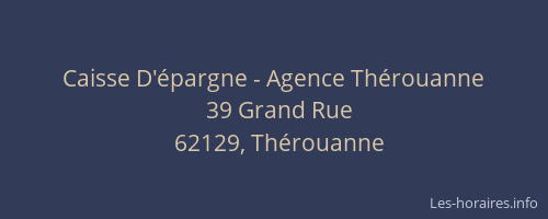 Caisse D'&eacute;pargne - Agence Th&eacute;rouanne