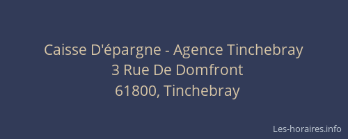 Caisse D'épargne - Agence Tinchebray